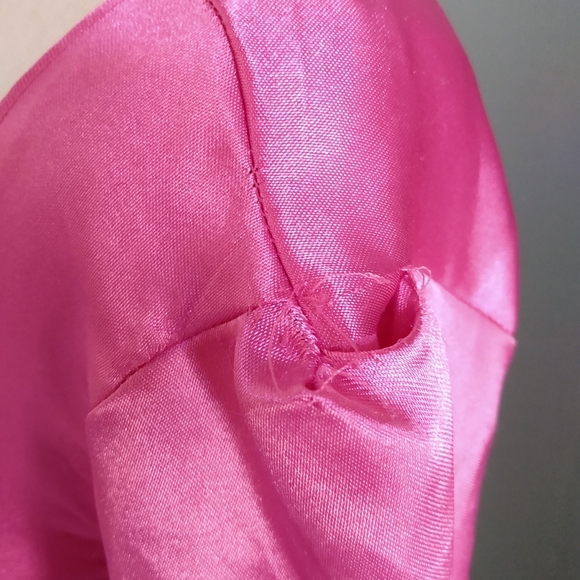 Medieval Renaissance Dress Satin Pink Rose Costume Queen Royal Gown S Cosplay - Picture 9 of 16